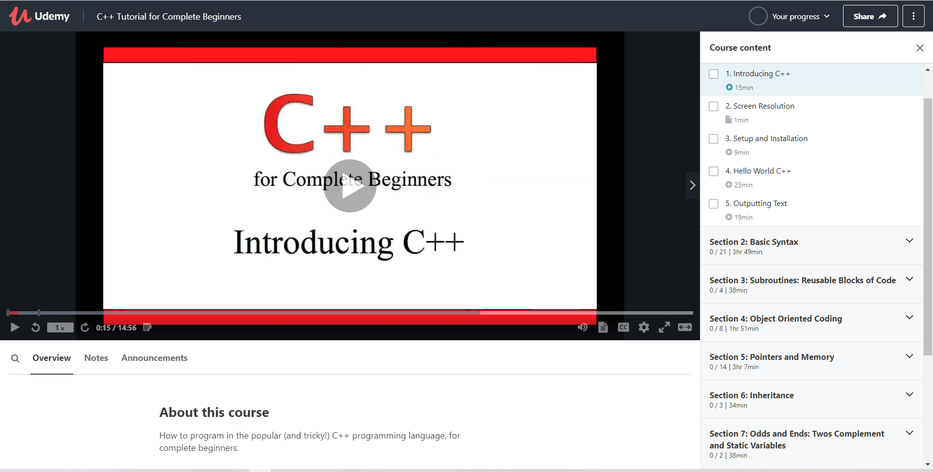 C++ for beginers